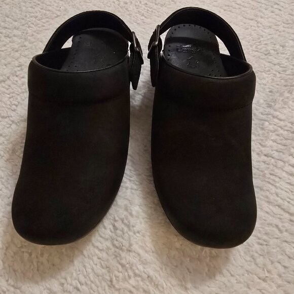 Dansko Black Slingback Clogs Size 38 NEW With Box - Picture 8 of 15